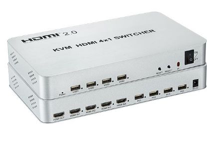 Picture of 2.0 4K@60hz KVM SWITCHER  4x1
