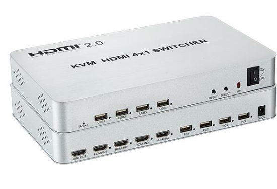 Picture of 2.0 4K@60hz KVM SWITCHER  4x1